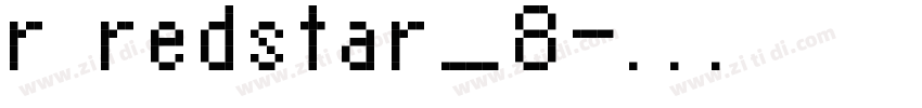 r redstar_8字体转换